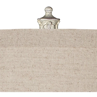 360 Lighting Vintage Shabby Chic Floor Lamp 60" Tall Antique White Washed Natural Linen Fabric Drum Shade For Living Room Reading Bedroom Office 2 360 Lighting Vintage Shabby Chic Floor Lamp 60" Tall Antique White Washed Natural Linen Fabric Drum Shade For Living Room Reading Bedroom Office - Image 2