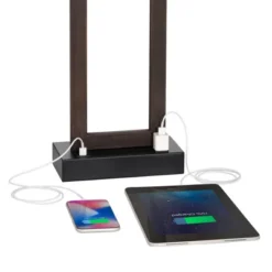 360 Lighting Todd Modern Table Lamps 30" Tall Set Of 2 Bronze With USB And AC Power Outlet In Base Oatmeal Shade For Bedroom Living Room Bedside Desk -Outlet 360 Lighting Store GUEST 0ac4e8f0 9804 47ad b716 015366bb144a