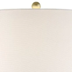 360 Lighting Julie Modern Table Lamps 27 1/2" Tall Set Of 2 Faux Marble Gold Tapered Column Fabric Drum Shade For Bedroom Living Room Bedside Office -Outlet 360 Lighting Store GUEST 0cdc6fd3 f55f 4fa9 bbc1 f46ac2ef3b39