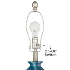 360 Lighting Carlton Modern Coastal Table Lamps 28" Tall Set Of 2 Swirling Blue Faux Marble White Tapered Drum Shade For Bedroom Living Room Bedside -Outlet 360 Lighting Store GUEST 0ebbd20e 5136 46cc bfe6 732ed5ef8f86