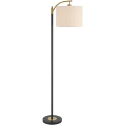 360 Lighting Rayna Mid Century Modern Downbridge Floor Lamp 61 1/2" Tall Black Gold Metal Off White Linen Drum Shade For Living Room Reading Bedroom 13 360 Lighting Rayna Mid Century Modern Downbridge Floor Lamp 61 1/2" Tall Black Gold Metal Off White Linen Drum Shade For Living Room Reading Bedroom -Outlet 360 Lighting Store GUEST 0fc7dca0 afd7 4764 b33f 10c25f3c40ea