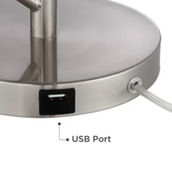 360 Lighting Modern Table Lamps Set Of 2 With USB Charging Port 26" High Metal Arc White Drum Shade For Living Room Bedroom Bedside Office 11 360 Lighting Modern Table Lamps Set Of 2 With USB Charging Port 26" High Metal Arc White Drum Shade For Living Room Bedroom Bedside Office -Outlet 360 Lighting Store GUEST 11776ada 0537 4695 9479 b49b77fb6dab