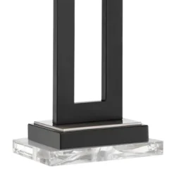 360 Lighting Neil Modern Table Lamp With Clear Riser 26" High Black With USB Charging Port White Rectangular Shade For Bedroom Living Room House Desk 8 360 Lighting Neil Modern Table Lamp With Clear Riser 26" High Black With USB Charging Port White Rectangular Shade For Bedroom Living Room House Desk -Outlet 360 Lighting Store GUEST 12fce13a f4ac 4453 8d47 af2349a24f3a