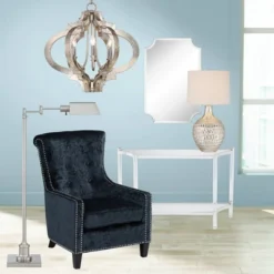 360 Lighting Waylon Modern Table Lamp 28" Tall Textured Mercury Glass Off White Tapered Drum Shade For Bedroom Living Room Bedside Nightstand Office -Outlet 360 Lighting Store GUEST 149f8c89 867f 40da 8113 240f6d01df0c