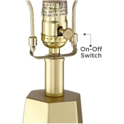 360 Lighting Julie Modern Table Lamps 27 1/2" Tall Set Of 2 Faux Marble Gold Tapered Column Fabric Drum Shade For Bedroom Living Room Bedside Office -Outlet 360 Lighting Store GUEST 151325f2 a8f0 4a2d aa43 83aca188132b