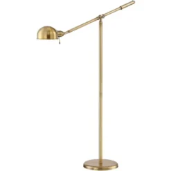 360 Lighting Dawson Traditional Pharmacy Floor Lamp 55" Tall Brass Metal Adjustable Boom Arm Dome Head For Living Room Reading Bedroom Office -Outlet 360 Lighting Store GUEST 1b309c08 68fb 491d 8719 b55548fd2a99
