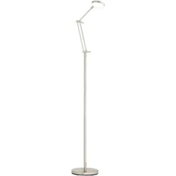 360 Lighting Modern Floor Lamp LED 50" Tall Satin Nickel White Acrylic Diffuser Adjustable For Living Room Reading Bedroom Office -Outlet 360 Lighting Store GUEST 1b9fa353 cb0a 4c06 ab2d e18fdc31e38d