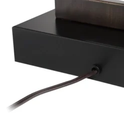 360 Lighting Todd Modern Table Lamp 30" Tall Bronze Rectangular With USB And AC Power Outlet In Base Oatmeal Fabric Shade For Living Room Office House -Outlet 360 Lighting Store GUEST 1eaed240 6084 4cb9 8d9f 6da10f11985a