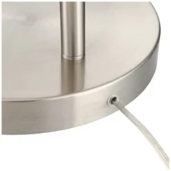 360 Lighting Cora Modern Arc Floor Lamp Standing 72" Tall Brushed Nickel Metal White Linen Drum Shade For Living Room Reading Bedroom Office House -Outlet 360 Lighting Store GUEST 2196e288 3594 4f87 a98b 21fe394725a3