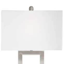 360 Lighting Todd 30" Tall Large Modern End Table Lamps Set Of 2 USB Port AC Power Outlet Silver Brushed Nickel Finish Metal Living Room Charging -Outlet 360 Lighting Store GUEST 243648ab 84cc 4032 9887 cb2d33b72afb