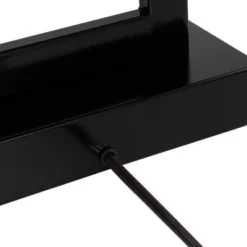 360 Lighting Modern Table Lamp With USB And AC Power Outlet 30" Tall Black Metal White Rectangle Shade For Living Room Bedroom House -Outlet 360 Lighting Store GUEST 2a9a6010 3b7d 4112 9a1e 9996a19efed7