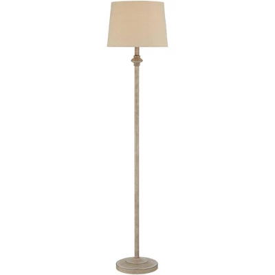 360 Lighting Carter Rustic Farmhouse 3 Piece Table Floor Lamp Set Beige Metal Cream Fabric Tapered Drum Shade For Living Room Bedroom Office House 2 360 Lighting Carter Rustic Farmhouse 3 Piece Table Floor Lamp Set Beige Metal Cream Fabric Tapered Drum Shade For Living Room Bedroom Office House - Image 2