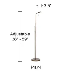 360 Lighting Regan Traditional Pharmacy Floor Lamp 59" Tall Dark Brass Metal LED Adjustable Gooseneck Head For Living Room Reading Bedroom Office 13 360 Lighting Regan Traditional Pharmacy Floor Lamp 59" Tall Dark Brass Metal LED Adjustable Gooseneck Head For Living Room Reading Bedroom Office -Outlet 360 Lighting Store GUEST 3e81e083 5597 4286 967d 177cc40fc924