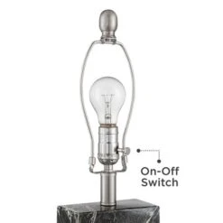 360 Lighting Connie Modern Table Lamps Set Of 2 25" High Black Faux Marble With USB Charging Ports White Rectangular Shade For Living Room House Desk -Outlet 360 Lighting Store GUEST 446d40d1 b7c2 4d94 9f6b 113138e2a1bc