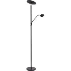 360 Lighting Modern Floor Lamp With Reading Light LED 71.5" Tall Decker Black Metal Acrylic Diffuser For Living Room Reading Office -Outlet 360 Lighting Store GUEST 59f5c6bd 9e86 4ae3 b830 83d9d791959b