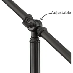 360 Lighting Dawson Traditional Pharmacy Floor Lamp 55" Tall Dark Bronze Metal Adjustable Boom Arm Dome Head For Living Room Reading Bedroom -Outlet 360 Lighting Store GUEST 5e8f3bcf 0770 4348 8150 ce2196c4e02e