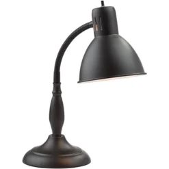 360 Lighting Breck Desk Table Lamp 17" High Dark Bronze Metal Adjustable Gooseneck Arm For Bedroom Bedside Nightstand Office Kids Family House Home -Outlet 360 Lighting Store GUEST 624663d3 c42b 4453 8b91 3678ebcbaf18