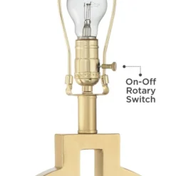 360 Lighting Modern Table Lamps 28 1/2" Tall Set Of 2 With USB Charging Port Brushed Gold Open Ring White Shade For Bedroom Living Room House Bedside -Outlet 360 Lighting Store GUEST 63ae832f 72a7 4aa1 8e09 1524ca85b580