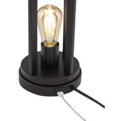 360 Lighting Marcel Modern Table Lamps Set Of 2 With Square Risers 24 1/4" High LED Nightlight USB Charging Port Black Natural Shade For Bedroom Desk -Outlet 360 Lighting Store GUEST 6d8d6311 b60a 4be0 a50e 8b302f4577da