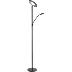 360 Lighting Modern Floor Lamp With Reading Light LED 71.5" Tall Decker Black Metal Acrylic Diffuser For Living Room Reading Office -Outlet 360 Lighting Store GUEST 72d94484 93cf 4ad2 a1a1 1647ef4e5207