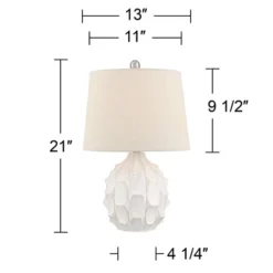 360 Lighting Ellen 21" High Sculptured Small Mid Century Modern Coastal Accent Table Lamp White Ceramic Single Living Room Bedroom Bedside Nightstand 14 360 Lighting Ellen 21" High Sculptured Small Mid Century Modern Coastal Accent Table Lamp White Ceramic Single Living Room Bedroom Bedside Nightstand -Outlet 360 Lighting Store GUEST 78a35270 b85f 470b 8d36 f557ab41e97c