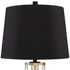 360 Lighting Nathan Modern Table Lamps 25 1/2" High Set Of 2 Gold Metal With USB Charging Ports Black Drum Shade For Bedroom Living Room Home Desk -Outlet 360 Lighting Store GUEST 793c17c8 f942 420d b160 fd6cfb47baba