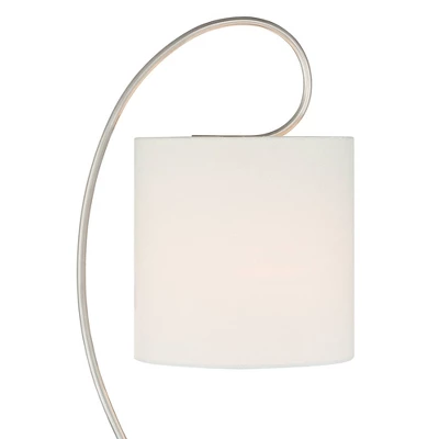 360 Lighting Modern Table Lamps Set Of 2 With USB Charging Port 26" High Metal Arc White Drum Shade For Living Room Bedroom Bedside Office 6 360 Lighting Modern Table Lamps Set Of 2 With USB Charging Port 26" High Metal Arc White Drum Shade For Living Room Bedroom Bedside Office - Image 6