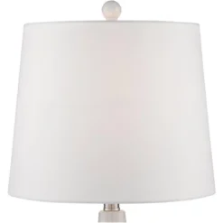 360 Lighting Jane Modern Table Lamps 25" High Set Of 2 White Ceramic Fabric Drum Shade For Bedroom Living Room House Bedside Nightstand Office Family -Outlet 360 Lighting Store GUEST 82c4edcf 4def 4b2f a23b f414bb37ad09