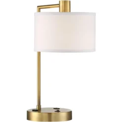 360 Lighting Colby Antique Gold Desk Lamps With Outlet And USB Port Set Of 2 -Outlet 360 Lighting Store GUEST 83eead5f c672 4f39 a9f0 08015d1acf5e