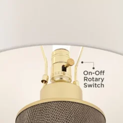 360 Lighting Gilson Modern Table Lamps 24 1/2" High Set Of 2 Gray Glaze Ceramic White Drum Shade For Bedroom Living Room Bedside Nightstand Office 10 360 Lighting Gilson Modern Table Lamps 24 1/2" High Set Of 2 Gray Glaze Ceramic White Drum Shade For Bedroom Living Room Bedside Nightstand Office -Outlet 360 Lighting Store GUEST 84fe4c40 0933 4eec 989d 52935f9b0341