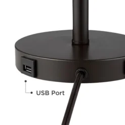 360 Lighting Heyburn Modern Accent Table Lamps 20" High Set Of 2 Bronze With USB And AC Power Outlet In Base Oatmeal Cylinder Shade For Bedroom Desk 11 360 Lighting Heyburn Modern Accent Table Lamps 20" High Set Of 2 Bronze With USB And AC Power Outlet In Base Oatmeal Cylinder Shade For Bedroom Desk -Outlet 360 Lighting Store GUEST 89b13364 2860 494a 9e44 ccb0beeef879