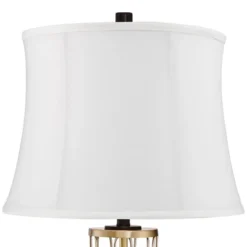 360 Lighting Nathan Modern Table Lamps 25 1/2" High Set Of 2 Gold Metal With USB Charging Ports White Drum Shade For Bedroom Living Room Home Desk -Outlet 360 Lighting Store GUEST 8b404e04 768f 4728 9dbd 93a8b350d4a9