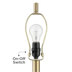 360 Lighting Camile Modern Table Lamps 25" High Set Of 2 Brass Metal With USB Charging Port Oatmeal Drum Shade For Bedroom Living Room Bedside Desk -Outlet 360 Lighting Store GUEST 8b6018b5 158e 4a4f 83c2 4d74014f135d