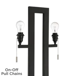 360 Lighting Neil Modern Rustic Table Lamp 26" High Black Metal With USB Charging Port White Rectangular Shade For Bedroom Living Room Bedside Desk 13 360 Lighting Neil Modern Rustic Table Lamp 26" High Black Metal With USB Charging Port White Rectangular Shade For Bedroom Living Room Bedside Desk -Outlet 360 Lighting Store GUEST 8f7f6180 8c8f 438a a463 458dc800aad7