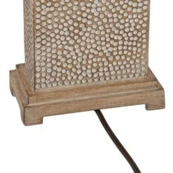 360 Lighting Caldwell Rustic Farmhouse Table Lamps 26 3/4" High Set Of 2 Earth Tone Hammered Oatmeal Fabric Rectangular Shade For Bedroom Living Room -Outlet 360 Lighting Store GUEST 97e6aa8d c50a 496c ae6c 0556a5d9229a