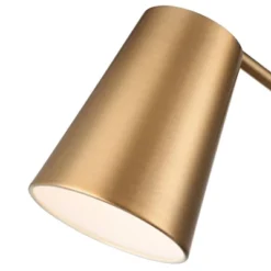 360 Lighting Industrial Modern Desk Lamp With USB And AC Power Outlet 23.5" High Antique Brass Metal For Living Room Bedroom House Bedside -Outlet 360 Lighting Store GUEST 9ae329aa ecd9 4387 b642 e7edc0e05733