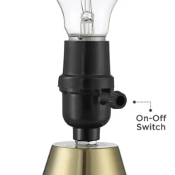 360 Lighting Marty Modern Accent Table Lamps 14 3/4" High Set Of 2 Brass Metal White Cylinder Shade For Bedroom Bedside Nightstand Office Kids House -Outlet 360 Lighting Store GUEST 9eea4f7d e438 42c8 a6ed 26cb51894f35