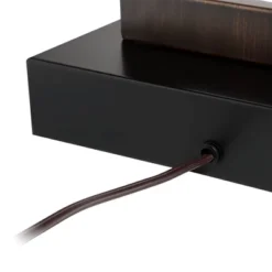 360 Lighting Todd Modern Table Lamps 30" Tall Set Of 2 Bronze With USB And AC Power Outlet In Base Oatmeal Shade For Bedroom Living Room Bedside Desk -Outlet 360 Lighting Store GUEST a0968548 a479 4a64 9a62 4ef805e80617