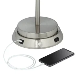 360 Lighting Modern Table Lamp With Dimmable USB And AC Power Outlet Workstation Base 24.5" High Brushed Nickel Droplet White Shade Bedroom Desk 9 360 Lighting Modern Table Lamp With Dimmable USB And AC Power Outlet Workstation Base 24.5" High Brushed Nickel Droplet White Shade Bedroom Desk -Outlet 360 Lighting Store GUEST a4b5abc3 5474 4651 8720 812e273cb860