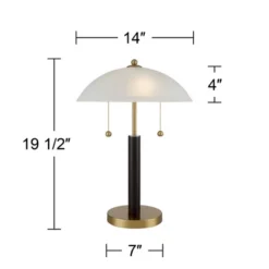 360 Lighting Mid Century Modern Desk Lamp 19 1/2" High Brown Wood White Frosted Glass Dome Shade For Bedroom Living Room Office 11 360 Lighting Mid Century Modern Desk Lamp 19 1/2" High Brown Wood White Frosted Glass Dome Shade For Bedroom Living Room Office -Outlet 360 Lighting Store GUEST a5761f0f ef05 4fa8 b53d b55078e4844a