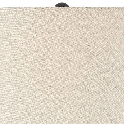 360 Lighting Lynn Modern Industrial Buffet Table Lamps 26" High Set Of 2 Dark Bronze Metal Oatmeal Drum Shade For Bedroom Living Room Bedside Office 2 360 Lighting Lynn Modern Industrial Buffet Table Lamps 26" High Set Of 2 Dark Bronze Metal Oatmeal Drum Shade For Bedroom Living Room Bedside Office - Image 2