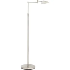360 Lighting Zema Traditional Pharmacy Floor Lamp 49 1/2" Tall Brushed Nickel LED Adjustable Swing Arm For Living Room Reading Bedroom Offic -Outlet 360 Lighting Store GUEST a919cef6 e501 4554 b4f4 a8905dbfb595