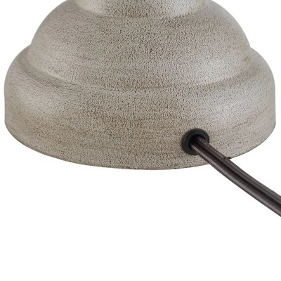 360 Lighting Claude Rustic Farmhouse Accent Table Lamps 21" High Set Of 2 Beige Washed Linen Drum Shade For Bedroom Living Room Bedside Nightstand 4 360 Lighting Claude Rustic Farmhouse Accent Table Lamps 21" High Set Of 2 Beige Washed Linen Drum Shade For Bedroom Living Room Bedside Nightstand - Image 4