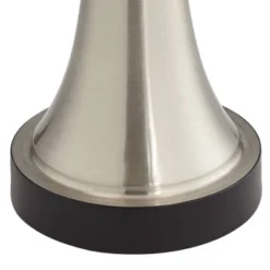 360 Lighting Seymore Modern Table Lamps 26" High Set Of 2 Silver With USB Charging Port LED Touch On Off White Drum Shade For Bedroom Living Room Desk -Outlet 360 Lighting Store GUEST ae420147 72f7 4bec 80d7 84b5238e666a