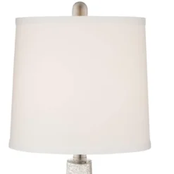 360 Lighting Ledger Modern Accent Table Lamps 21 3/4" High Set Of 2 Mercury Glass With USB Charging Port Table Top Dimmers Off-White Shade For Desk -Outlet 360 Lighting Store GUEST baa63c87 0390 4cbf 89f3 02d84b8dae0d