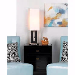 360 Lighting Floating Rectangle Modern Table Lamp 30" Tall Black Metal Open Frame White Fabric Box Shade For Bedroom Living Room Bedside Nightstand 11 360 Lighting Floating Rectangle Modern Table Lamp 30" Tall Black Metal Open Frame White Fabric Box Shade For Bedroom Living Room Bedside Nightstand -Outlet 360 Lighting Store GUEST bc833856 be0b 40a8 a477 cb279adafaa8