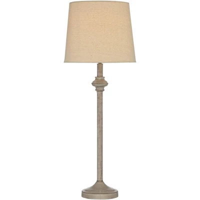 360 Lighting Carter Rustic Farmhouse 3 Piece Table Floor Lamp Set Beige Metal Cream Fabric Tapered Drum Shade For Living Room Bedroom Office House 6 360 Lighting Carter Rustic Farmhouse 3 Piece Table Floor Lamp Set Beige Metal Cream Fabric Tapered Drum Shade For Living Room Bedroom Office House - Image 6