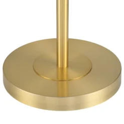 360 Lighting Modern Downbridge Floor Lamp 61 1/2" Tall Warm Gold Metal Off-White Linen Drum Shade For Living Room Reading Bedroom -Outlet 360 Lighting Store GUEST bf719626 15df 4f10 b1b9 040a380f8e06