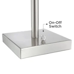 360 Lighting Andre Modern Table Lamps 26 3/4" High Set Of 2 Metal With USB And AC Power Outlet In Base Table Top Dimmers White Drum Shade For Desk -Outlet 360 Lighting Store GUEST c1bfd67b 497d 4367 8db7 5b3e3957f6af 1