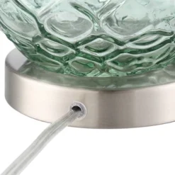 360 Lighting Julia 26 3/8" Tall Modern Coastal Table Lamps Set Of 2 Seafoam Green Glass Living Room Bedroom Bedside Nightstand House Off-White Shade -Outlet 360 Lighting Store GUEST c368df45 5232 4e2b b691 f4d677b16b69